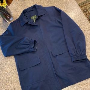 L.L. Bean Navy Blue Jacket Coat With Removable Zipper Liner Petite Small